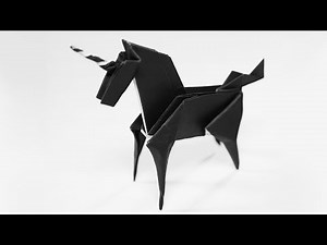 Origami Unicorn (Jo Nakashima) - Paper Folding / Papier Falten / 종이접기 - Paper Crafts 1101 おりがみ