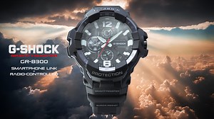 The sky’s the limit! Introducing the GRAVITYMASTER GR-B300, a piece of aviation-inspired professional gear designed to work even in the harshest environments, from the G-SHOCK MASTER of G-line. The GR-B300 features a Carbon Core Guard structure, which delivers the shock-resistance, rigidity, and corrosion-resistance of carbon material used in aircraft fuselages. The carbon fiber-reinforced resin case and the seamless bezel design inspired by next-generation aircraft come together in a bold and p