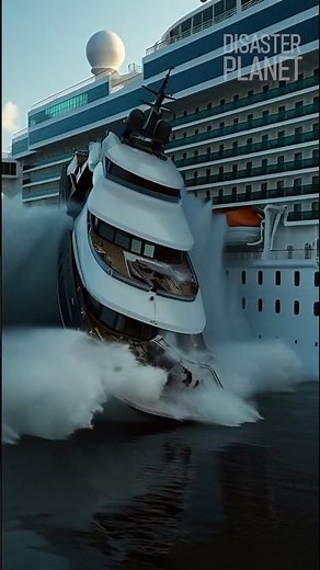 Luxury Yacht Destroyed by Cruise Ship Impact!