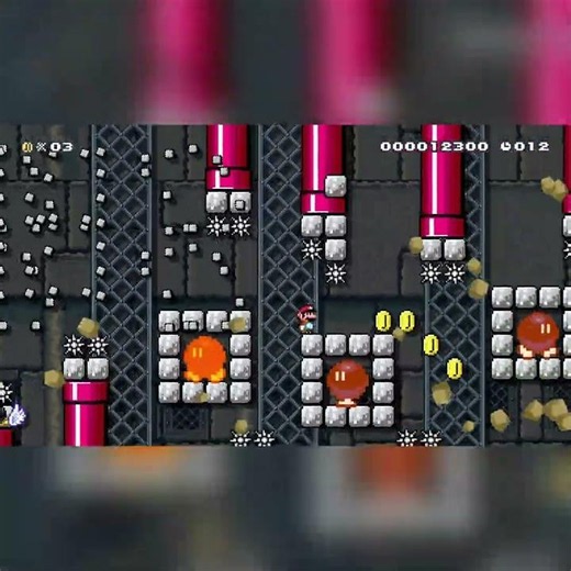 ドッカン！ボムへいスピードラン！/ Bomb Speedrun [Kaboom!] by ^ごまざぶろう^ [Gomazaburo] #shorts 🍄Super Mario Maker 2 #dyv