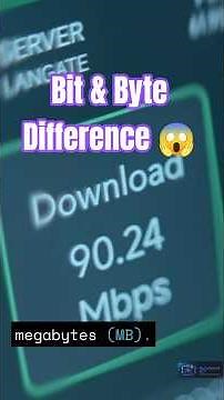 Difference of BIT and BYTE Explained