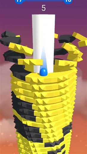 stack Ball #5 😨#shorts #ytshorts #stackball