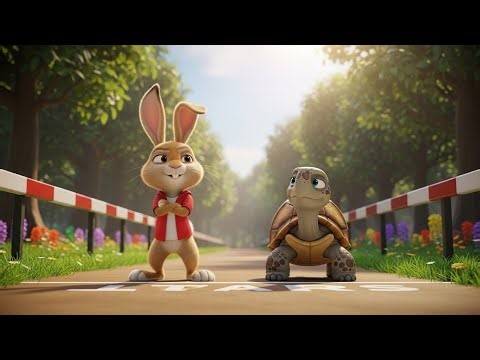 The Tortoise and the Rabbit – A Classic Tale with a Modern Twist | Animated Kids' Story