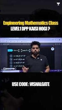 GATE 2027 Engineering Mathematics Class Ki LEVEL 1 DPP KAISI HOGI ? 🤔 #gate2027 #shorts #dpp