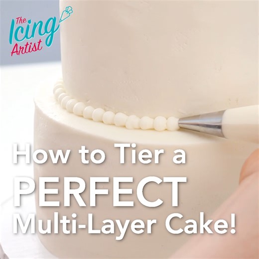 22K views · 120 reactions | A quick run down on how to tier a multi-layer cake!  I hope this was helpful for you 珞 #bakinglove | The Icing Artist | Facebook