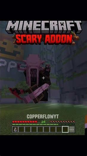 Minecraft scary addon for Bedrock edition 🤯 part 15