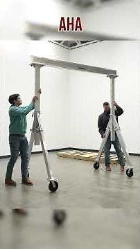 Featuring our Aluminum Adjustable Height Gantry Crane! #modex2026 #ergonomics #lifting #VestilMfg