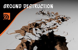 Houdini Ground Destruction ( Hip File )