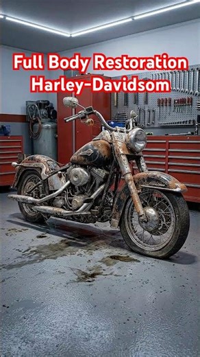 From Rust Bucket to Show Bike! Harley-Davidson Full Body Restoration 🔧🔥