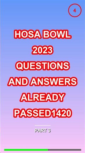 HOSA Bowl 2026 Practice Questions and Winning Strategies for the National Championship