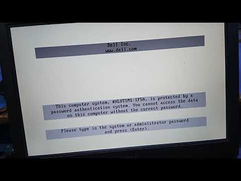 ANY DELL LAPTOP POWER ON PASSWORD RESET