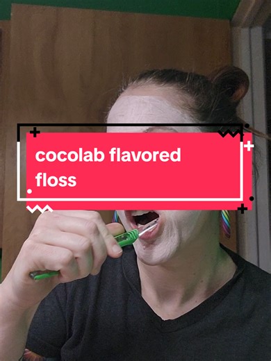 my cocolab flavors of the day are Pina colada toothpaste and chocolate floss #coconutoilfloss #flavoredfloss #kidsfloss #flossthattastesgood #tiktokshopjumpstartsale