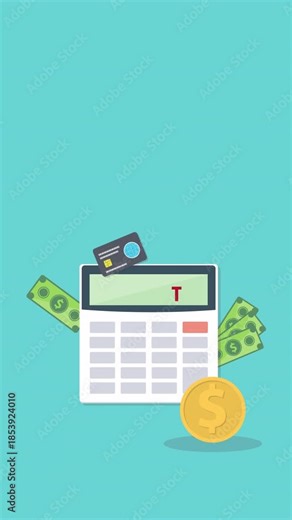 Calculator with money concept income tax calculation. Calculating income tax payment, business, finance and investment concept
