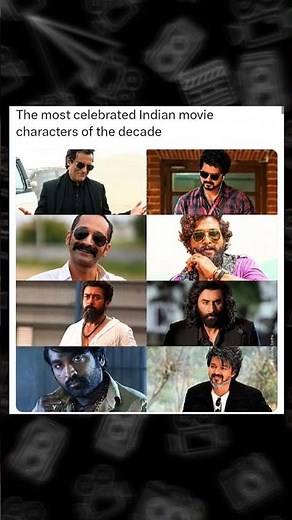 most celebrated movie characters in Indian cinema #dhurandhar #master #thalapathyvijay #suriya #fafa