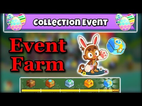 BTD6 Collection Event Farm 🐇 Early AFK 🐇 (Up to Date)