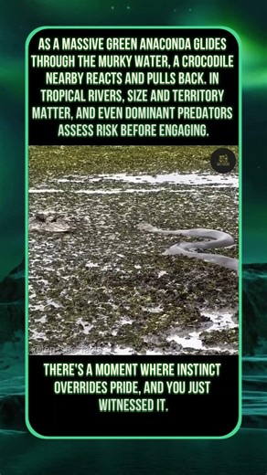 Even Crocodiles Back Off From This Snake 😳🐍 #facts