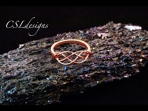 Celtic knot wirework ring