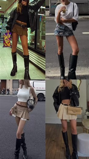 20 reactions | Pair a mini skirt with boots, and you’ll know your outfit won’t disappoint  Would you wear this look? #fashion #fashiongirls #girls #relatable #girlythings #fashiontrends #outfit #outfitideas #fashioninspo #style #styleinspiration #explore #trending #grwm #ootd #itgirl #chic #chicstyle #aestheticoutfit #outfitinspo #miniskirt #boots #ootdreel #styleinspo | Rosa Mae | Facebook