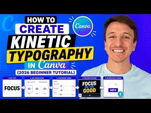 How To Create Kinetic Typography In Canva (2026 Beginner Tutorial)