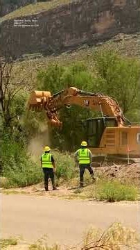 Heavy machinery moves into Big Bend National Park for border security project