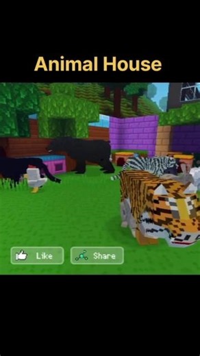 Animal House in Minecraft #minecraft #gaming
