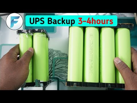 Big Lithium battery for computer UPS: backup = 3-4 hours