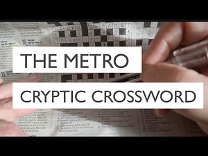 A Beginner’s Guide to Cryptic Crosswords - The ‘Metro’