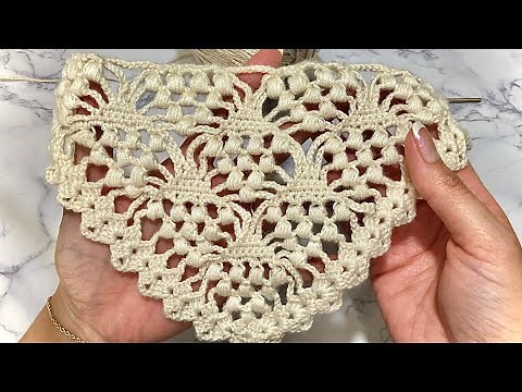 EASY CROCHET SHAWL TUTORIAL || How to crochet cluster and shell pattern for beginners