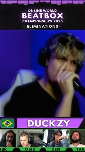 DUCKZY displays his crazy beatbox bass style at OWBC25 #beatbox #shorts