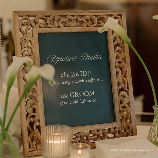 Simple Blue Coastal Vintage Wedding Bar Sign - Etsy