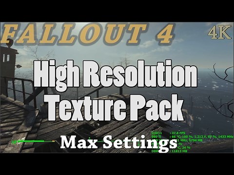 Fallout 4 - High Resolution Texture Pack - 4K - Max Settings