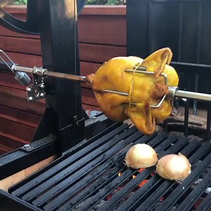 Cooking a little Sonoran style chicken on the rotisserie. #grilling #bbq | Ballistic BBQ