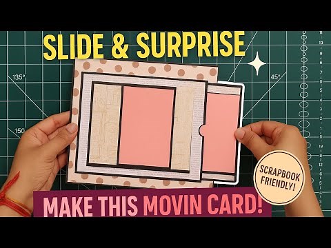 DIY Sliding Page Card for Scrapbooks – Interactive & Beautiful!