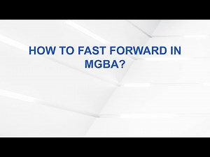 How to fast forward in mgba?