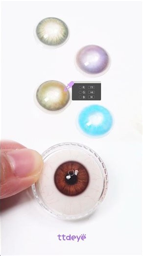 play with colors🎨Four shades colored contacts