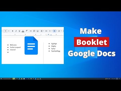 How to Make a Booklet in Google Docs