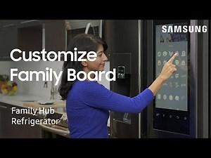 Use Family Board to personalize your Family Hub 5.0 home screen | Samsung US