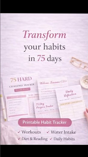 75 Hard Challenge Tracker | Stay Disciplined for 75 Days