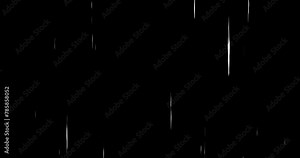 Flickering Speed Line noise, Old footage scratches, Rain drop scribble overlay effect. Alpha channel included.