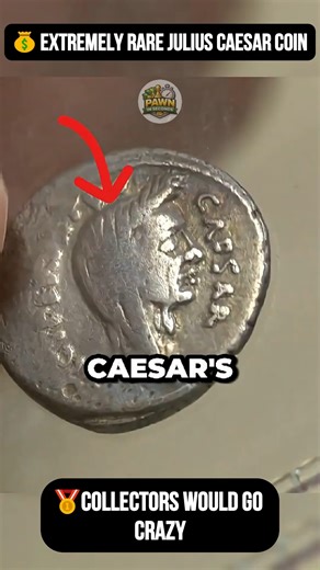 This is not just any coin It’s from the time of Julius Caesar 🏛️ An extremely rare ancient Roman coin And it appeared at a pawn shop 😳 Would you keep it or sell it for a fortune? 💰 #PawnStars #PawnShopFinds #AncientCoins #JuliusCaesar #RomanHistory #CollectorsItem #HiddenTreasure | Pawn in Seconds