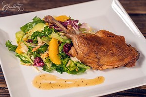 Duck Confit with Orange and Avocado Salad Recipe