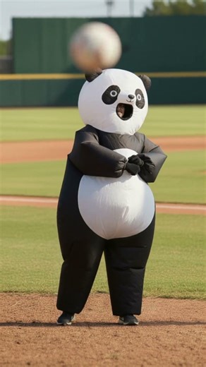Eagles, Bears, and Pandas Play Baseball! #shorts
