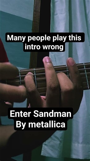 How to ACTUALLY play the intro to Enter Sandman by Metallica