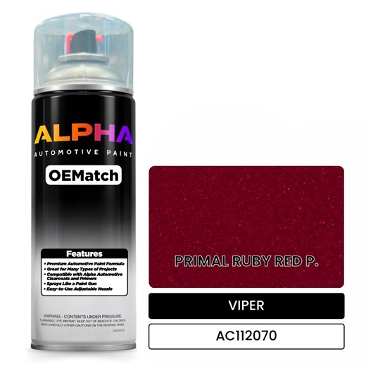 VIPER PRIMAL RUBY RED P. AC112070 | OEMatch Automotive Spraycan