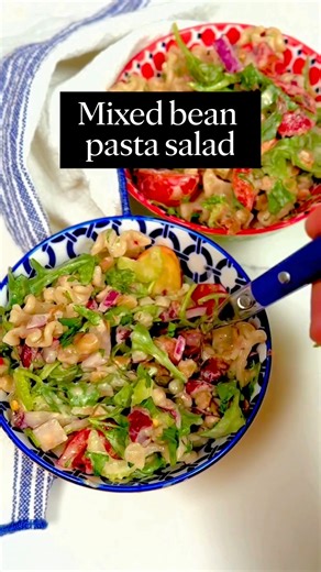1.8K views · 18 reactions | We love this Mixed bean pasta salad recipe for a protein-packed, on-the-go lunch. Get the recipe. ↓ https://mayocl.in/4bu5KKm | The Mayo Clinic Diet | Facebook