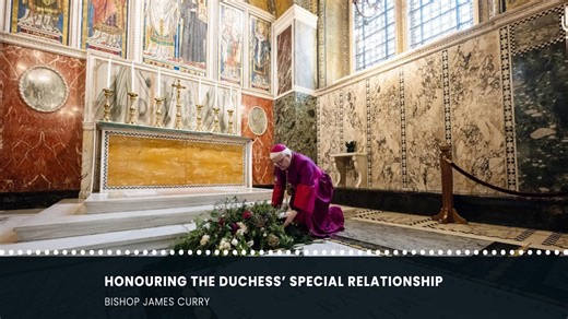 13K views · 317 reactions | Bishop Curry shares his experience leaving flowers at the tomb of Cardinal Hume at the request of the Duchess of Kent's family, the day after her funeral. According to Bishop Curry Cardinal Hume was "a mentor" to the Duchess of Kent, particularly when she converted to Catholicism. Read more: https://www.cbcew.org.uk/homily-katharine-duchess-of-kent-funeral/ | Catholic Bishops' Conference (England and Wales) | Facebook