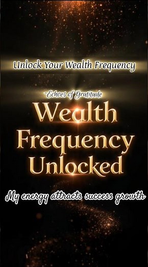 “This Unlocks Your WEALTH FREQUENCY ✨ Activate Money Energy & Attract Abundance Fast”