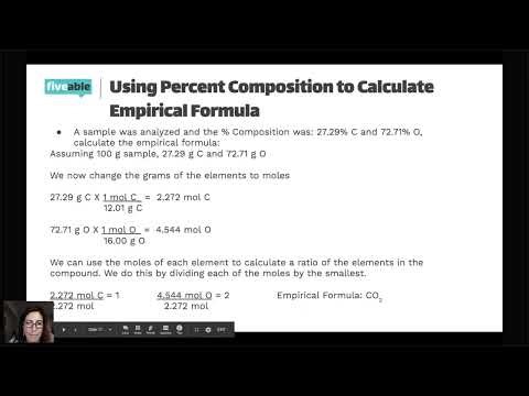 AP Chemistry - Empirical & Molecular Formulas