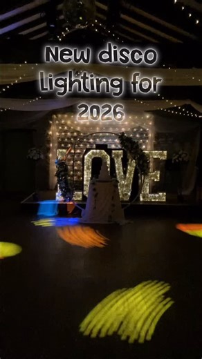 Somerset Barn Wedding Venue on Instagram: "Woohoo! They're up! Our new moving head disco lights have given us a whole new world of possible dance floor lighting combinations. Can't wait to see the dance floor full and everyone enjoying them. They are all LED lights too, by the way, no laser lighting here, your eyes are safe❤️ Oh, and they, like our fab house DJ @rssound_entertainment are included in the price - there's no upselling here at The Old Milking Parlour at Cavokay House. #dancefloorlig