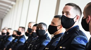 Michigan State Police welcomes new class of troopers in ceremony at Lansing Center